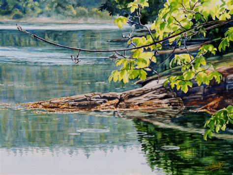 Along Water’s Edge: Watercolors by Peggy Woods – Jansen Art Center