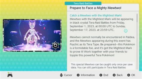 Pokemon Scarlet and Violet Mewtwo Tera Raid Guide - Hold to Reset