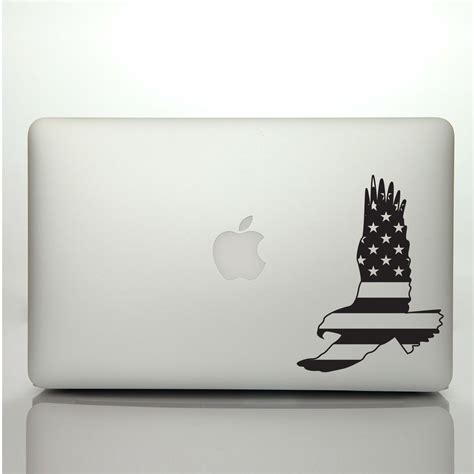 Vinyl Decal American Flag Eagle Design Laptop Decal MacBook Sticker Mac ...