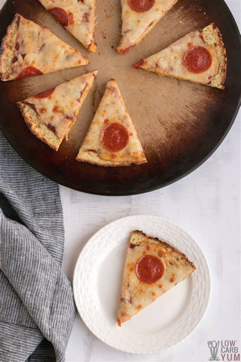 Gluten-Free Coconut Flour Pizza Crust - Low Carb Yum