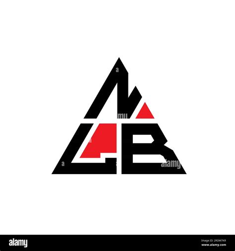 NLB triangle letter logo design with triangle shape. NLB triangle logo ...