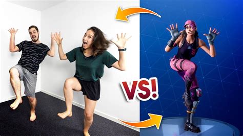 FORTNITE DANCES IN REAL LIFE CHALLENGE!! - YouTube