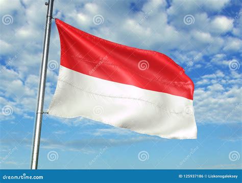 Indonesia And Monaco Flag Sparkling Badge Vector Illustration | CartoonDealer.com #112173838