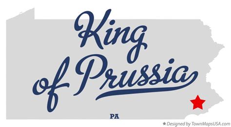 Map of King of Prussia, PA, Pennsylvania