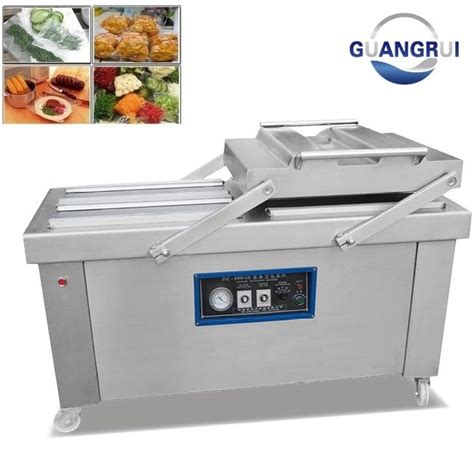 Double Chamber Semi-Automatic Food Vacuum Packager Sealer Packing ...