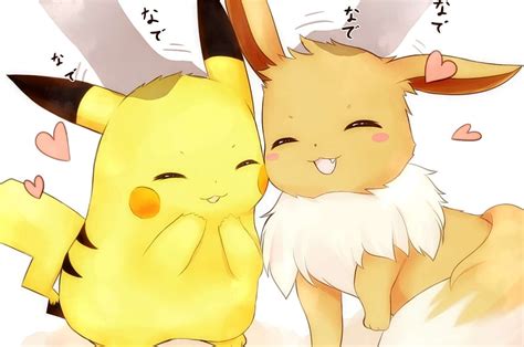 Cute Pokemon For Chromebook, Eevee and Pikachu HD wallpaper | Pxfuel