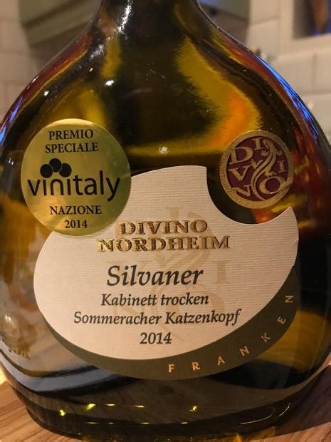 2006 Divino Sommeracher Katzenkopf Silvaner Kabinett trocken, Germany, Franken - CellarTracker