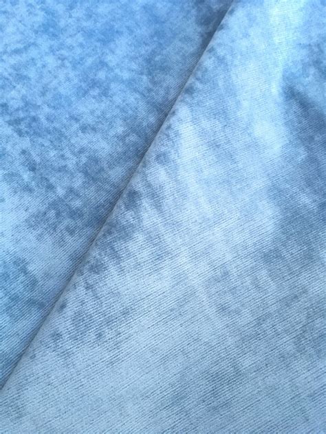 Ice Blue Upholstery Fabric by the yard / Light Blue Velvet Home Fabric ...