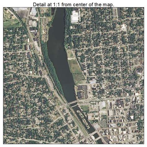 Aerial Photography Map of Elgin, IL Illinois