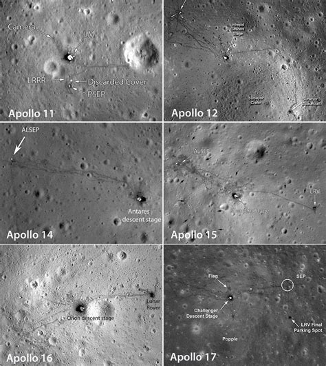 Apollo moon landing sites taken by the Lunar Reconnaissance Orbiter : r ...