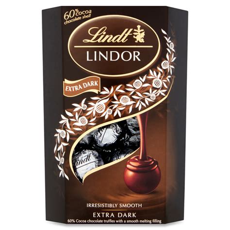 Lindt Lindor Extra Dark Chocolate Truffles Box 200g