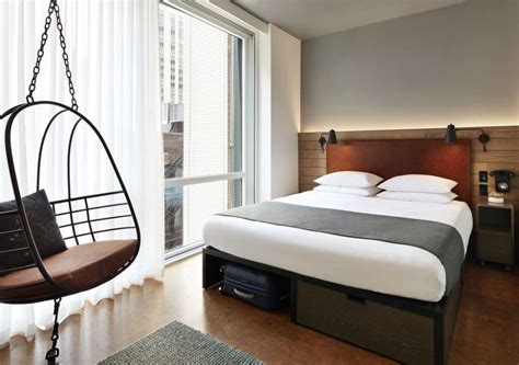 Moxy NYC Downtown Opens – Hospitality Net | Hotel interior design, Hotels room, Hotel interior