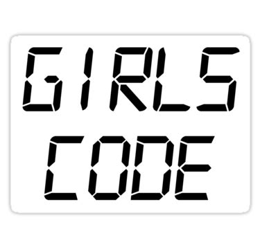 'Girls Code ' Sticker by MadEDesigns | Coding, Girl code, World code