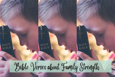 7 Bible verses about Family Strength to Help you Through Difficulty - DIY Faith Family Fun