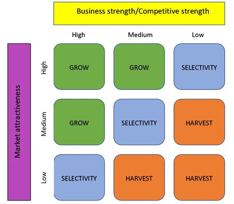 GE/McKinsey Matrix - Marketing Psycho