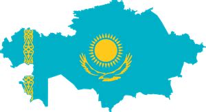Flag map of Kazakhstan Logo PNG Vector (EPS) Free Download