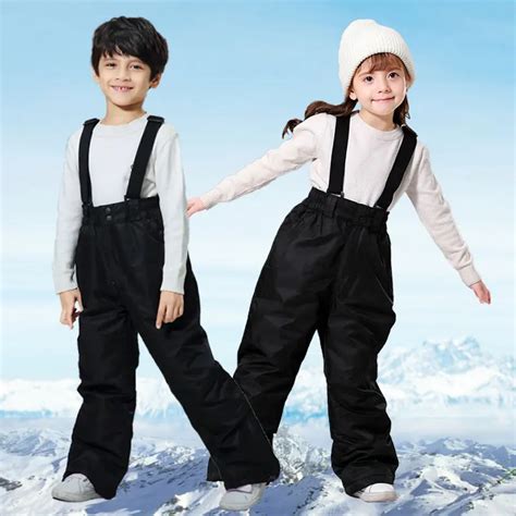 Ski Pants Winter Warm Children | Ski Pants Children Waterproof - Ski ...