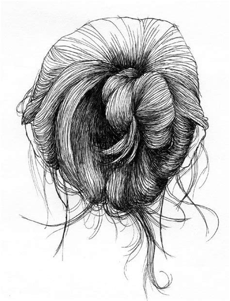 Messy bun tumblr drawing | Tumblr | Pinterest | Buns, Tumblr and Messy buns