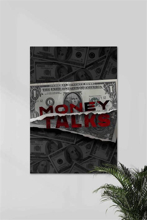 MONEY TALKS | UNITED STATES OF AMERICA | Money Aesthetic Poster – Posterized