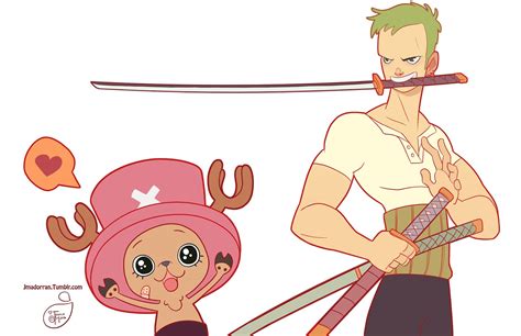 Jessica Madorran: Fan Art - One Piece - Zoro and Chopper