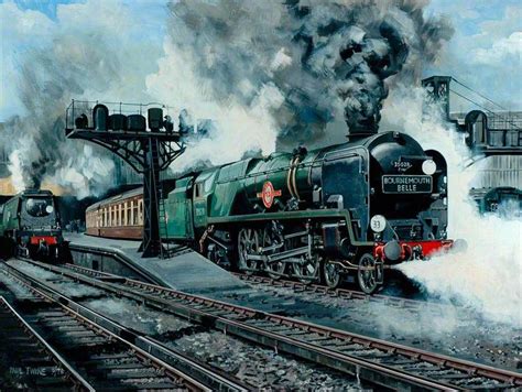 BBC - Your Paintings - 'Bournemouth Belle' | Train art, Locomotive ...