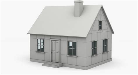 Simple House 3D Model $99 - .max .obj .fbx - Free3D