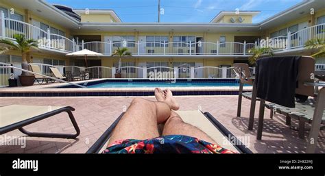 Miami beach hotel pool hi-res stock photography and images - Alamy