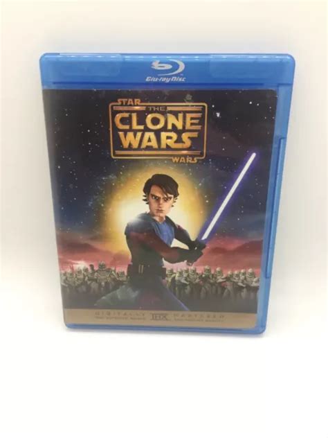 STAR WARS: THE Clone Wars (Blu-ray Disc, 2008) Tested, With Digital ...