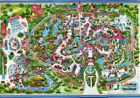 1983 Astroworld Map | Astroworld houston, Houston history, Texas history