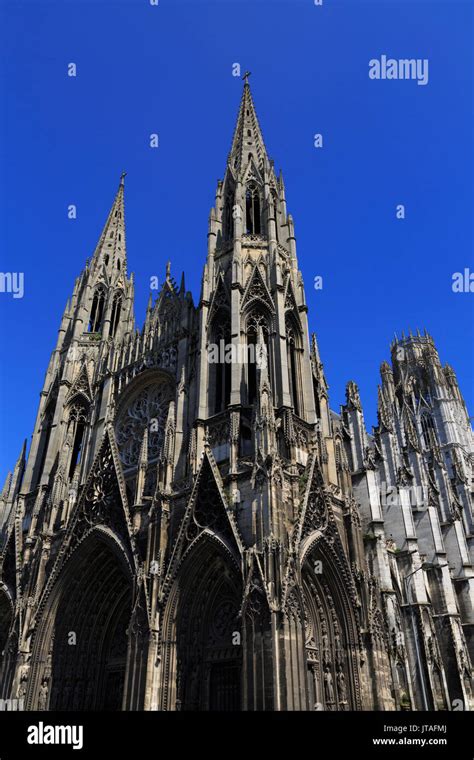 St. Ouen Abbey Church, Rouen, Normandy, France, Europe Stock Photo - Alamy