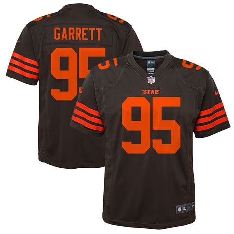 Nike Myles Garrett Cleveland Browns Youth Brown Color Rush Game Jersey