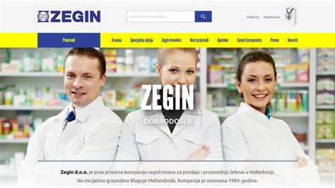 Zegin pharmacy - Portfolio of website