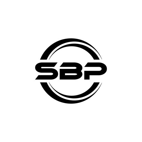 diseño del logotipo de la letra sbp en la ilustración. logotipo ...