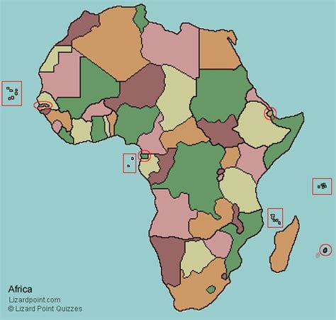 clickable map quiz of Africa countries | Geography | Pinterest | Geography, Africa and Maps