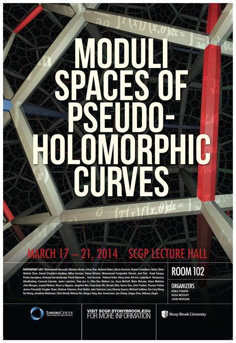 Workshop on Moduli Spaces of Pseudo-holomorphic Curves I: March 17 – 21 ...