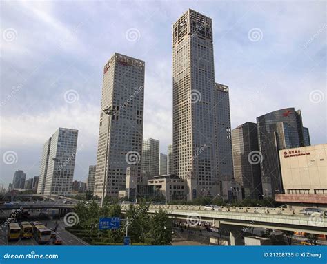 The CBD Building , Beijing Skyline Editorial Image - Image of economy ...