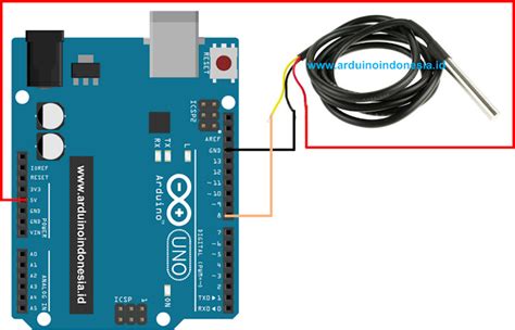 Cara Mengakses dan Pemrograman Sensor Suhu DS18B20 Menggunakan Arduino Uno