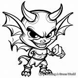 Demon Coloring Pages  Free & Printable sketch template