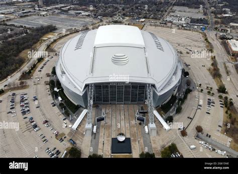 An aerial view of AT&T Stadium, Friday, Jan. 1, 2021, in Arlington, Tex ...