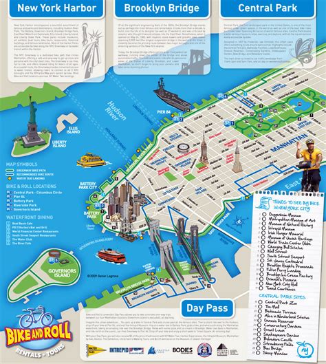 Detailed alternative New York city tourist map | New York | USA (United States of America ...
