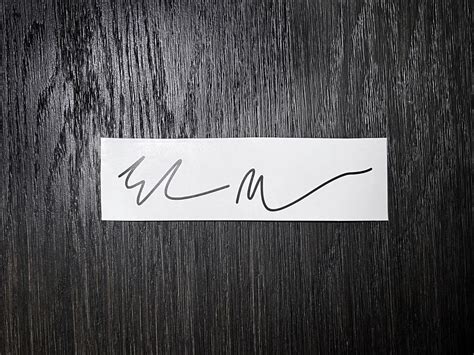 Elon Musk Signature Vinyl Decal Sticker Tesla S 3 X Y - Etsy