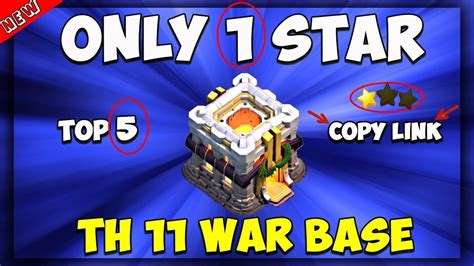 NEW TH11 WAR BASE + COPY LINK | TOWN HALL 11 WAR BASE ANTI 2 STAR ...