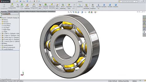 SolidWorks tutorial | Design And Assembly of Ball Bearing in SolidWorks ...