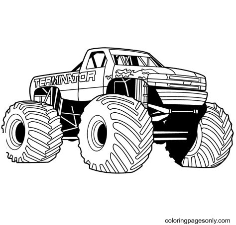 Scooby Doo Monster Truck Coloring Pages