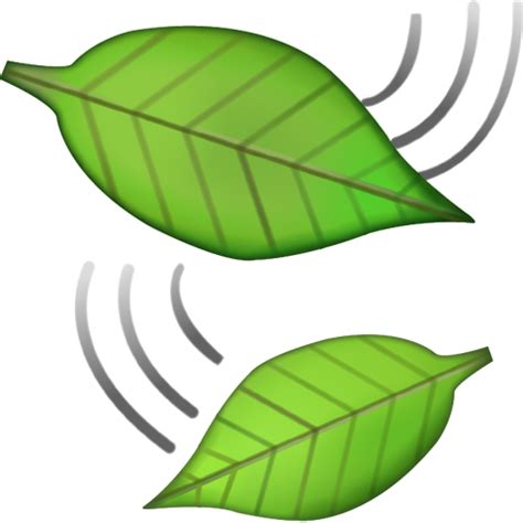 Download Leaf Falling Emoji Image in PNG | Emoji Island