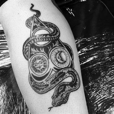 40 Planchette Tattoo Designs For Men - Ouija Board Ink Ideas