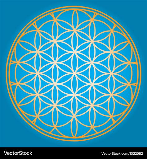 Sacred geometry flower of life Royalty Free Vector Image