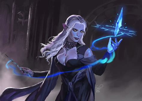 ArtStation - Wild Magic Sorcerer Drow Drulia