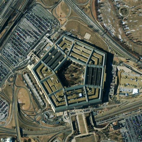 Where is the Pentagon in relation to the White House?