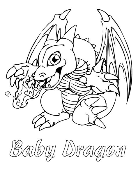 Coloring Pages Printable Dragon